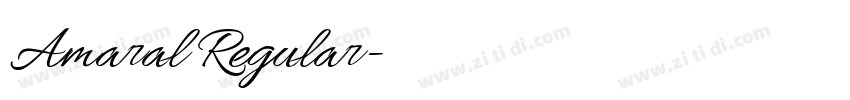 Amaral Regular字体转换